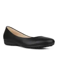 Inc.5 Womens Black Casual Solid Round Toe Slip on Ballerina