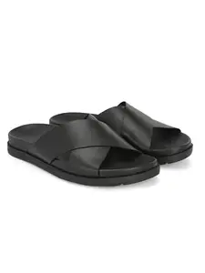 Delize Light Black men’s leather Sandals 80074-9