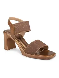 INC.5 Women Antique Embellished Ankle Loop Block Heels