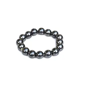 The Cosmic Connect Feng-Shui Hematite10mm Beads Energized and Affirmed Hematite Crystal Bracelet, Chakra Balancing, bracelet for woman and Men