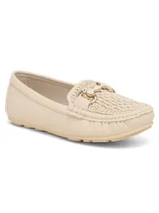 Flat n Heels Womens Beige Loafer FnH M001-BG