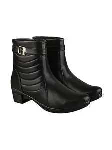 Shoetopia Stylish Black Boots For Women & Girls /UK7