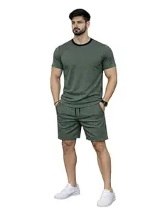 Mack Jonney Men's Polyester Lycra Tracksuit | Lightweight Sports & Gym Wear | Comfortable Running & Training Track Suit for Men-MJ-185