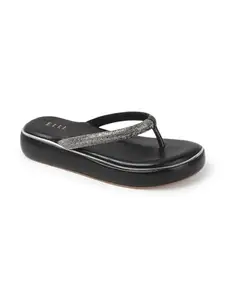 ELLE Women Sandal,Black,UK-7