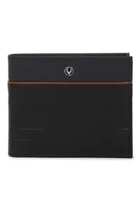 Allen Solly Men Black Solid Genuine Leather Wallet
