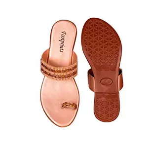Footprints Off White Ethnic Slipper for Women (numeric_5)