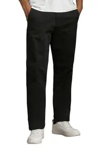 Louis Philippe Men's Regular Casual Pants (LYTFCSGPA86959_Black
