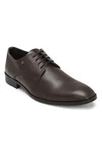 Peter England Men Brown Lace-Up Lace Up Shoes