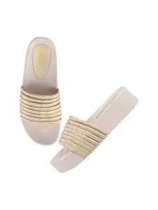 SilverArrow Women's Dusko Flats Sandals (6sbzft0942_Cream_6 UK)