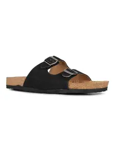 Inc.5 Womens Black Casual Solid Open Toe Flat Slip-On Sandals