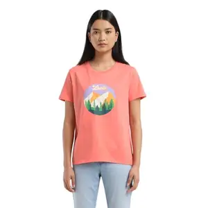 Levi's Women's Regular Fit T-Shirt (23771-0512_Pink