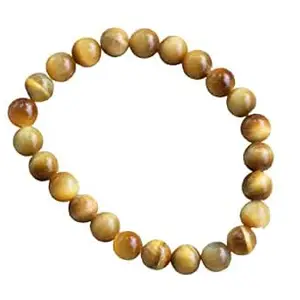 ManakGems Ketu Stone Original Certified Natural Cats Eye Bracelet With IGL Lab Certificate Cats Eye Bracelet Vaiduryam Stone Ketu Mani Stone Yellow Cats Eye Bracelet कैट आई स्टोन ब्रेसलेट