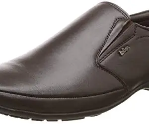 Lee Cooper Men Brown Leather Formal Shoes-6 UK/India (40 EU) (FGLC_8907788756551)