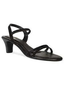 Bata Women's Block Heel Sandal - BLACK (4 UK) (7616755)