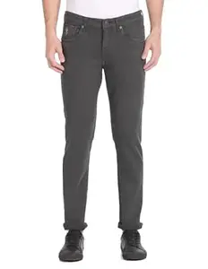 U.S. Polo Assn. Slim Fit Jeans for Men, Mid-Rise Waist, Stylish Mens Jeans for Office & Regular Wear