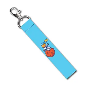 ISEE 360® Cat in Planet Lanyard Bag Tag with Swivel Lobster for Gift Luggage Bags Backpack Laptop Bags Travelers Students Worker L X H 5 X 0.8 INCH