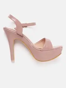 ELLE Women Fashion Sandal,Peach,UK-6