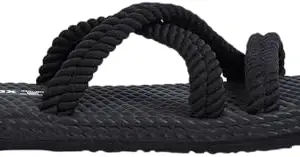 Max Women Textured Open-Toe Sliders, Black,37