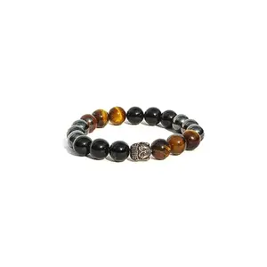 The Cosmic Connect Triple Protection AA Quality 10mm Bead Therapy Bracelet for Embrace a Powerful Shield