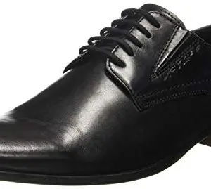 Ruosh Men's Black Leather Formal Shoes-7 UK/India (40 EU) (1121140211)