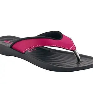 AEROBLU Red Synthetic Solid Thong Strap Flip-Flops Slipper For Women & Girls (AESW82-RED-41)