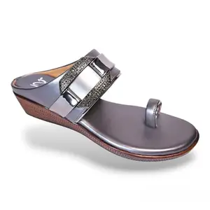 Zibia Women's Fashion Sandals (GREY, 6)