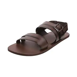 Metro Mens Leather Brown Sandals (Size (9 UK (43 EU))