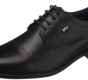 Lee Cooper Men's LC6518E Leather Formal Shoes for Men_Black_45