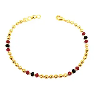 JHB Brass Bracelet for Women (Red)