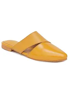 Elanberg Flat Mules | Close Toes Flat Slippers | Comfortable Slip-on Duel Vegan Slippers | Women’s Double Shaded Slippers for Office & Casual