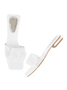 Shoetopia Stylish Casual White Flats For Women /EU41