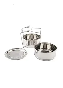 Stainless Steel Prestige Cooker Separator P3 Suitable for 3 Pressure Cookers (2 Containers with Lifter,) price in India.