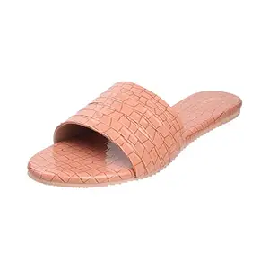 Walkway Womens Synthetic Peach Slippers (Size (6 UK (39 EU))