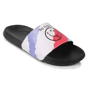 Shoe Mate Sliders Mens Black, Yellow, Red, Multi Color Stylish Printed Flip Flop & Slippers