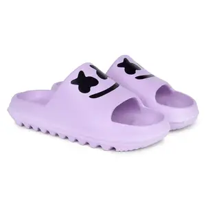 Pampy Angel Combo Pack of 2 Slipper/Flip Flops/Slides for Women,(YW-Smat-Purple,Bear-Pink),39 (Euro)