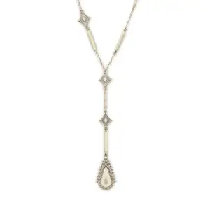Shaya by Caratlane Torana Arch Lariat Necklace in Oxidised 925 Silver for women