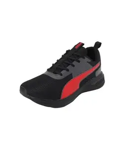 Puma Mens Scorch Seeker Black-Asphalt-for All Time Red Running Shoe - 9 UK (31077201)