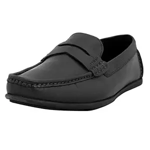 Attilio Men's Black Uniform Dress Shoe-6 UK (10523)