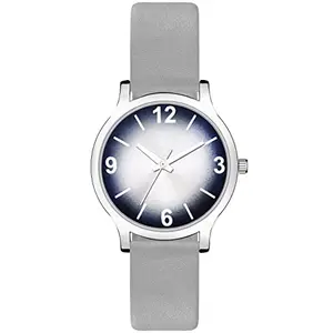 CLOUDWOOD Analogue Casual Wrist Watch for Women's and Girls (Grey Dial Grey Colored Strap)