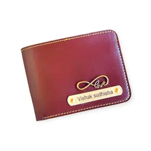 NAVYA ROYAL ART Personalized Mens Wallet Anniversary or Birthday Gift for Husband/Brother/Boyfriend/Friend - Brown Wallet ST87