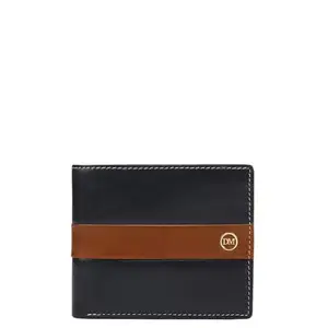 Da Milano Leather Bifold Men Wallet with Multicard Slot - Blue
