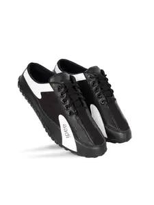 AADI Men's Synthetic Leather Half Back Open Clogs Backless Footwear, Casual Shoes Mules Black