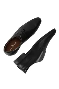 Louis Philippe Men's Black Formal Shoes