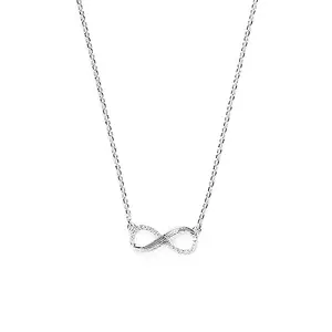 Shaya by Caratlane Infinite Joy Necklace in Rhodium Plated 925 Silver for women
