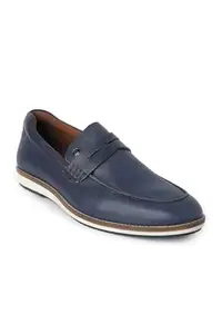 Louis Philippe Mens LPSCSMUFS00341 Blue Casual Slip-on Shoes - 41 EU (LPSCSMUFS00341)