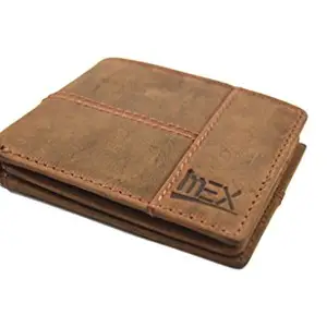 iMEX Men's Brown Genuine Leather Wallet