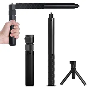 Adofys 3 in 1 Bullet Time Handle with Foldable Tripod Extension Monpod Rod for Insta360 One X4, X3 One X 2 / Insta360 One X Accessories