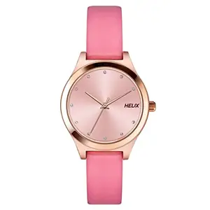 Helix Analog Pink Dial Women's Watch - TW049HL06