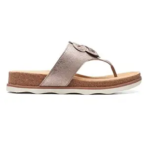 Clarks Brynn Style Taupe Metallic, 6