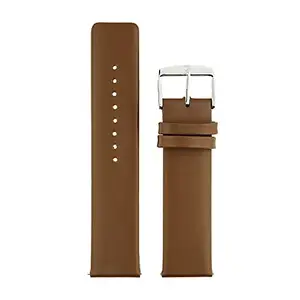 Titan 22 mm Brown Genuine Leather Strap for Men